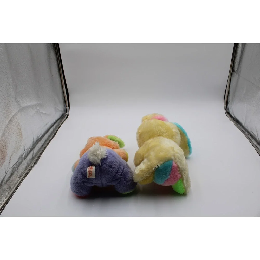 Easter Unlimited Plush Commonwealth Multicolor Bunny & Puppy Pastel Vintage